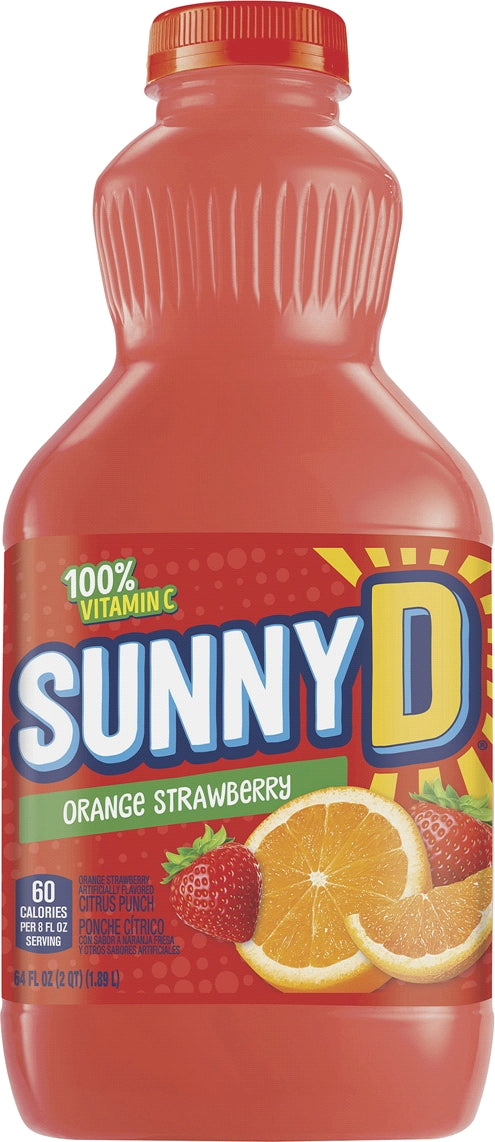 Sunny D Orange Strawberry Citrus Punch Juice, 1.89 L