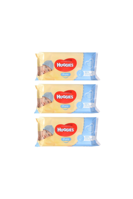 Huggies Pure Baby Wipes, 3-Pack , 3 x 56 ct