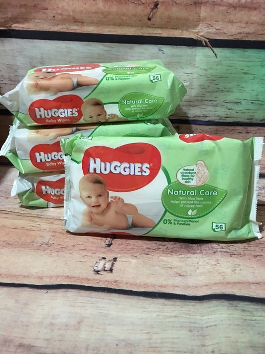 Huggies Baby Wipes SOFT Pack Natural Care Original, 56 ct