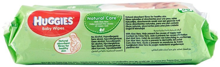 Huggies Baby Wipes SOFT Pack Natural Care Original, 56 ct