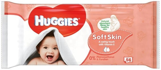 Huggies Baby Wipes, Soft Skin, 56 ct