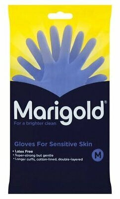Marigold Gloves for Sensitive Skin, Medium, 2 pcs
