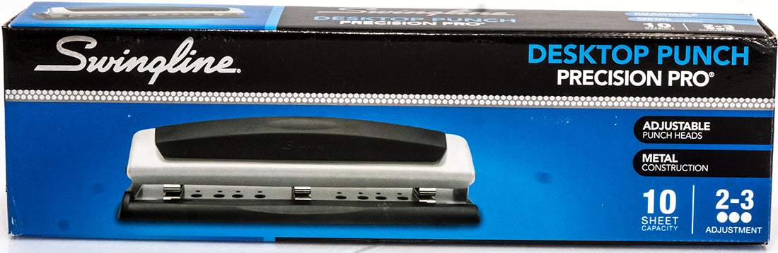 Swingline 3 Hole Paper Punch, Precision Pro, 1 ct