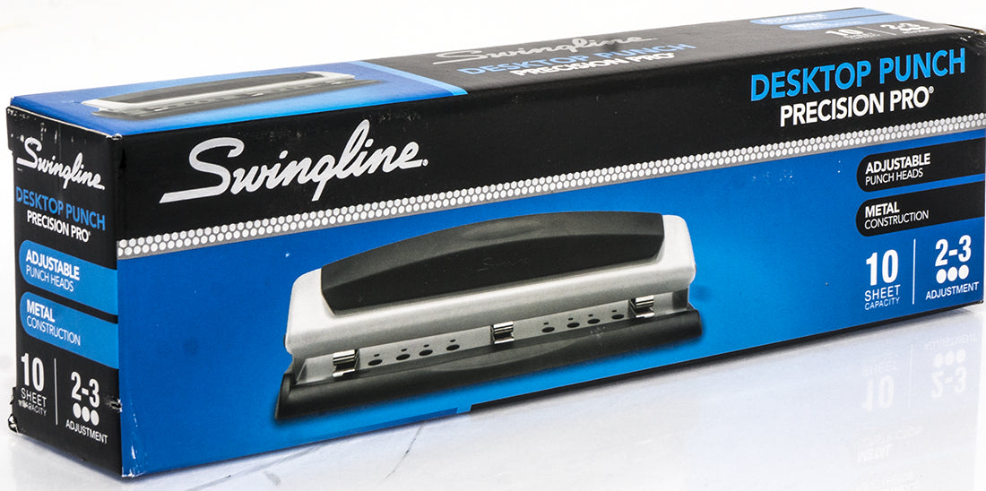 Swingline 3 Hole Paper Punch, Precision Pro, 1 ct