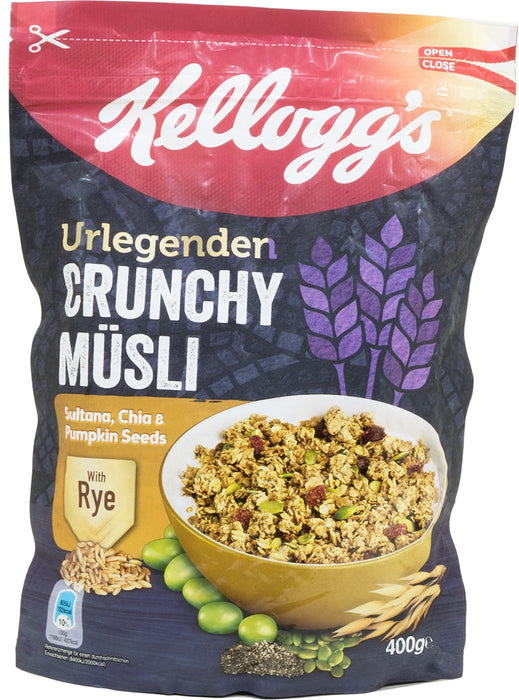 Kellogg's Ancient Legends Crunchy Muesli with Rye, 400 gr