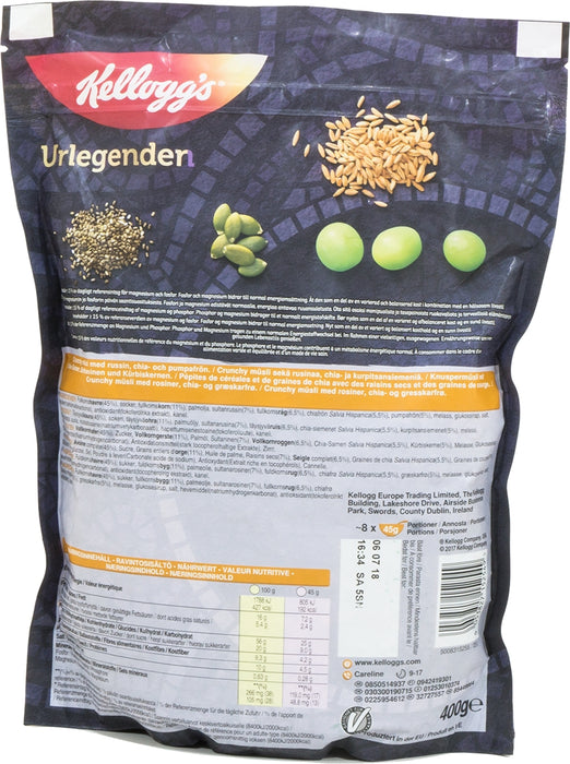 Kellogg's Ancient Legends Crunchy Muesli with Rye, 400 gr