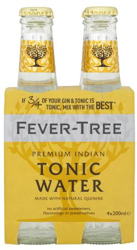 Fever Tree Tonic Water, 4-Pack, 4 x 200 ml