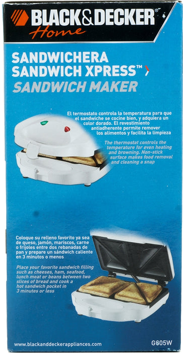 Black & Decker Sandwich Express Sandwich Maker , 220 V