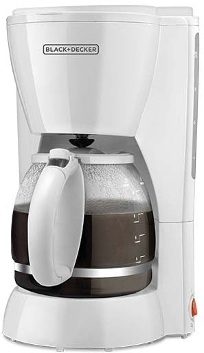 Black + Decker 10-Cup Coffee Maker, White, Model: DCM-1100W