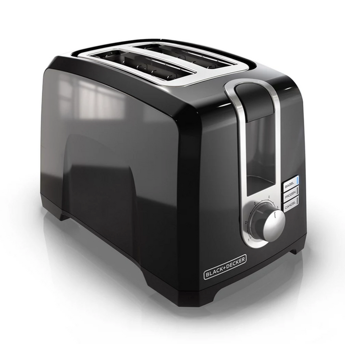 Black & Decker 2-Slice Toaster, Black , 1 pc