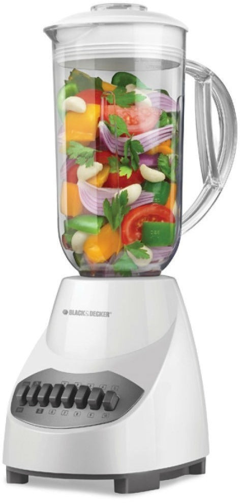 Black & Decker 10-Speed Blender, White, Model #BLBD10PW