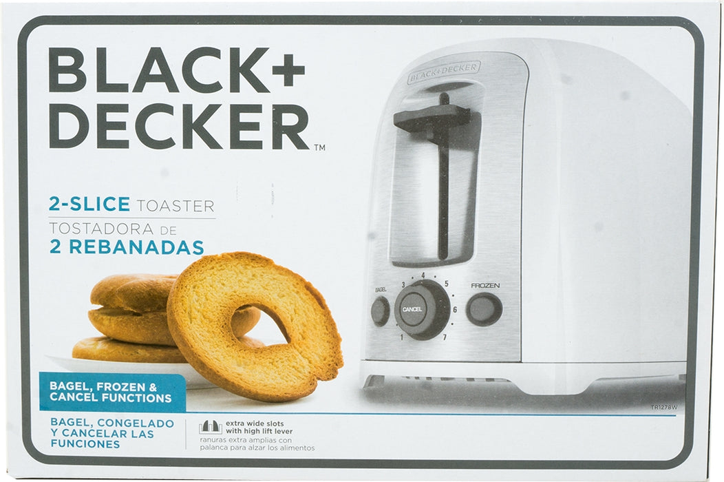 Black & Decker 2-Slice Toaster, Model #TR1278W