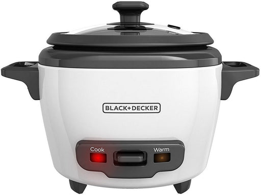 Black & Decker 3-Cup, Single-Serve Rice Cooker, White, Model #RC503