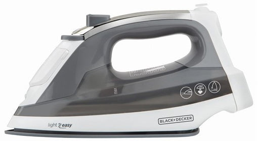 Black & Decker Light 'N Easy Compact Steam Iron, Gray, Model #IR1830