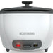 Black & Decker 22-Cup Rice Cooker, White, Model #RC5225