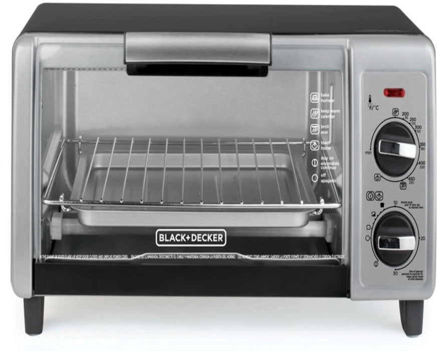 Black + Decker 4-Slice Toaster Oven, Model: TO1705SG-LA