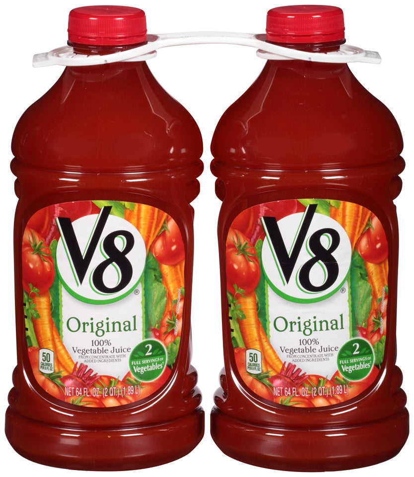 V8 Original 100% Vegetable Juice, 2 x 1.89 L