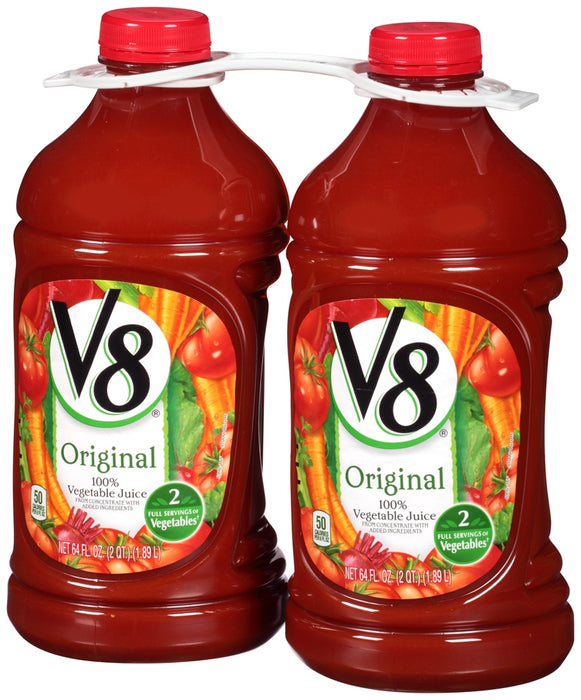 V8 Original 100% Vegetable Juice, 2 x 1.89 L