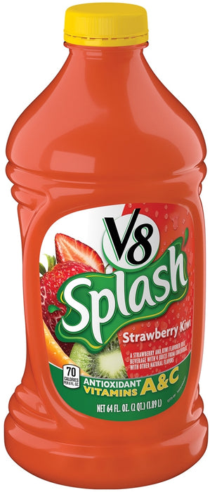 Campbell's V8 Splash, Strawberry Kiwi, 64 oz