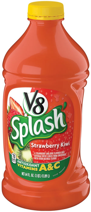 Campbell's V8 Splash, Strawberry Kiwi, 64 oz