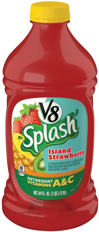 Campbell's V8 Splash Island Strawberry, 64 oz