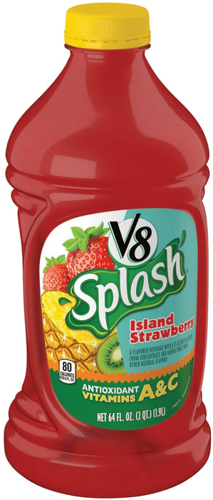 Campbell's V8 Splash Island Strawberry, 64 oz