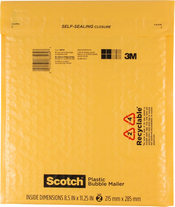 Scotch Bubble Mailer, 8.5x11 inch, 1 ct