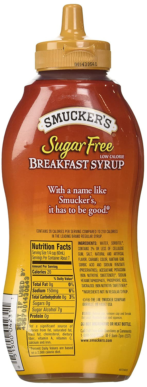 Smucker's Sugar Free Breakfast Syrup , 14.5 oz —