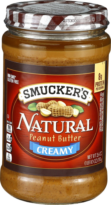 Smucker's Creamy Natural Peanut Butter, 737 gr