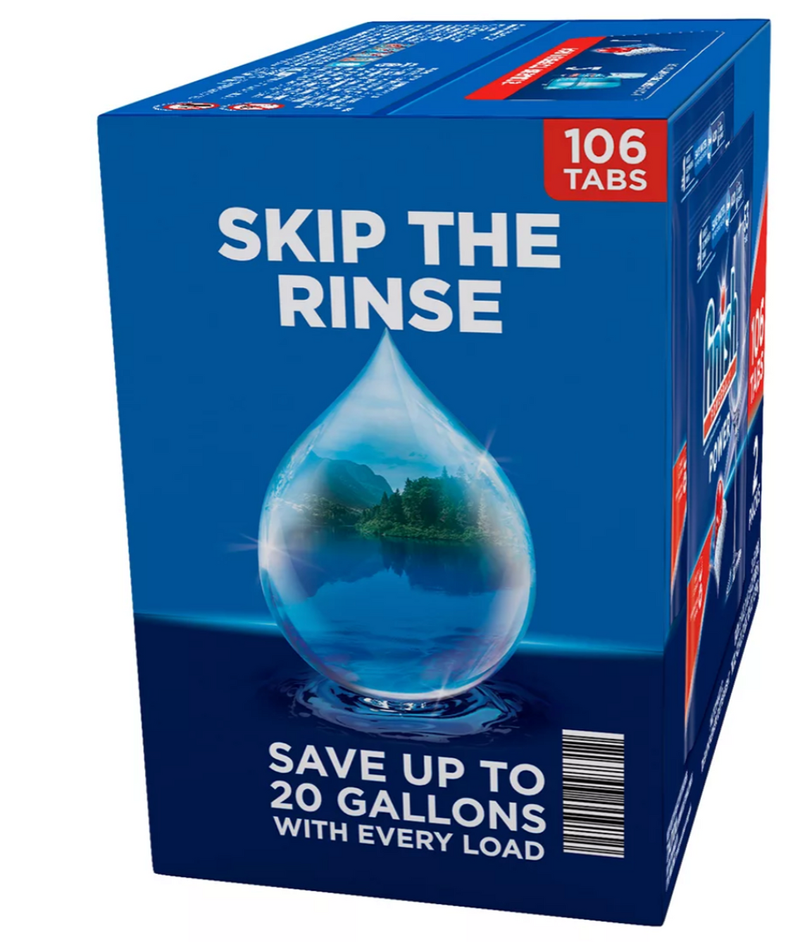 Finish Power Dishwasher Detergent Tabs , 106 ct —