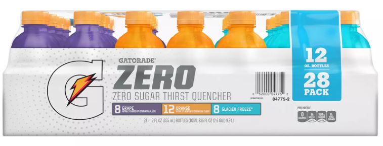 Gatorade Zero Sports Drink, Variety Pack , 28 x 12 oz