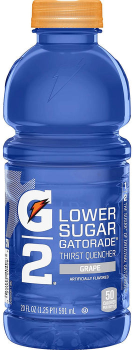 Gatorade Low Sugar Thirst Quencher Bottles, Variety Pack, 24 x 20 oz