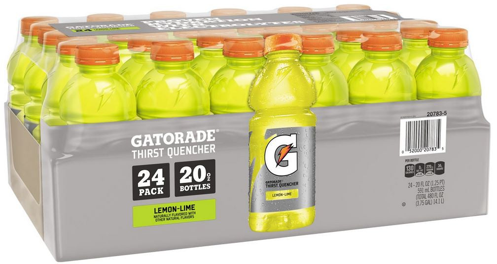 Gatorade Lemon-Lime Thirst Quencher Value Pack, 24 x 20 oz