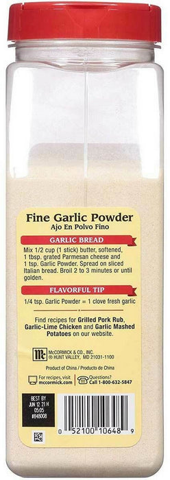 McCormick Fine Garlic Powder, 21 oz