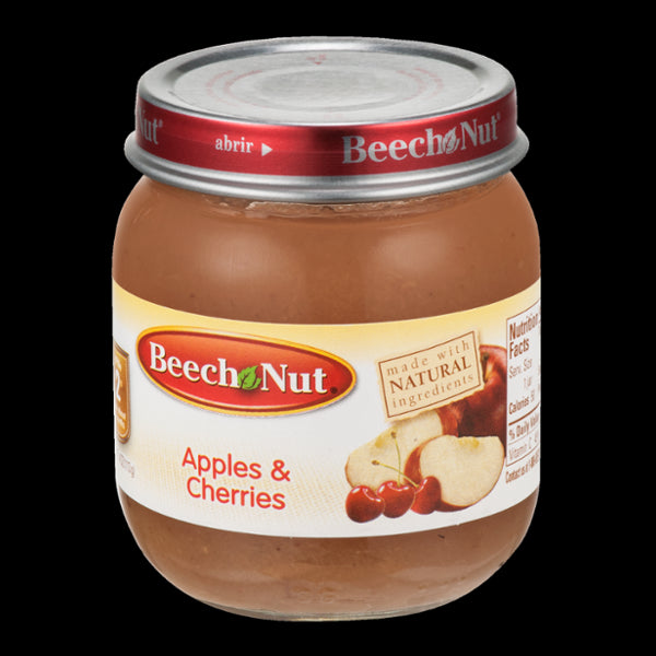 Beech-Nut Natural Baby Food Stage 2,  Apples & Cherries, 4 oz