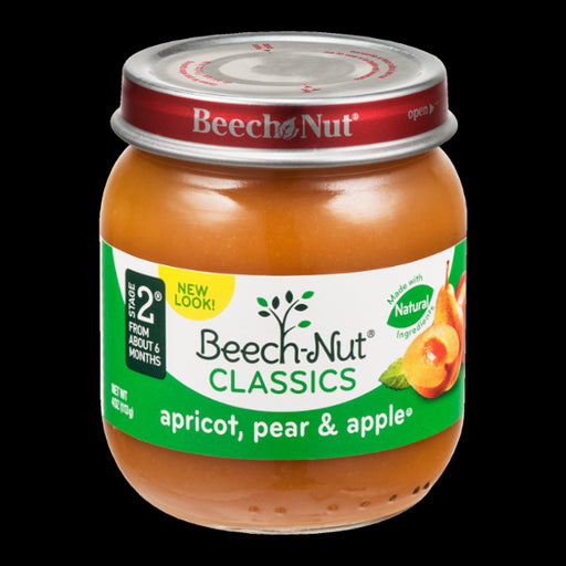 Beech-Nut Natural Baby Food Stage 2, Apricot, Pear & Apple, 4 oz