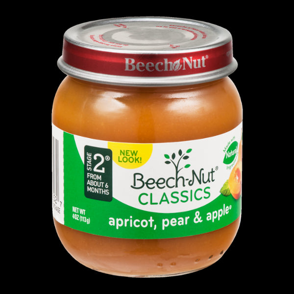 Beech-Nut Natural Baby Food Stage 2, Apricot, Pear & Apple, 4 oz