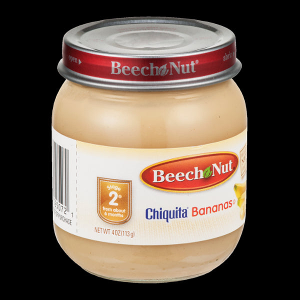 Beech-Nut Natural Baby Food Stage 2, Chiquita Bananas, 4 oz