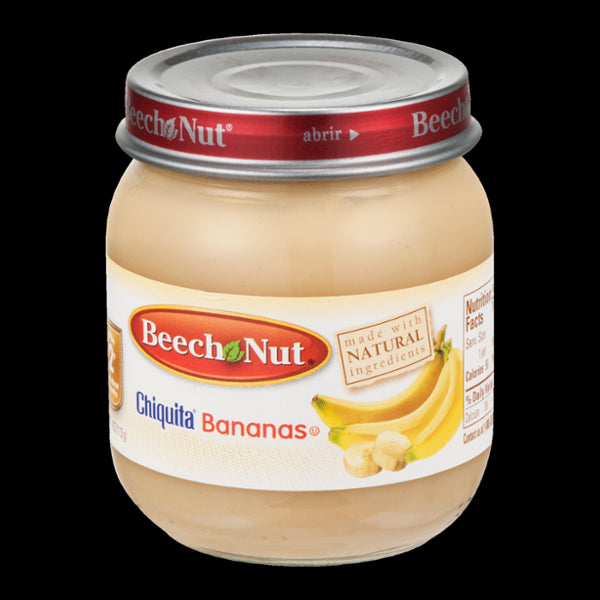 Beech-Nut Natural Baby Food Stage 2, Chiquita Bananas, 4 oz