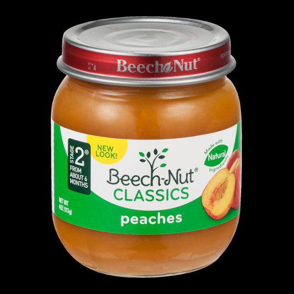 Beech-Nut Natural Baby Food Stage 2, Peaches, 4 oz