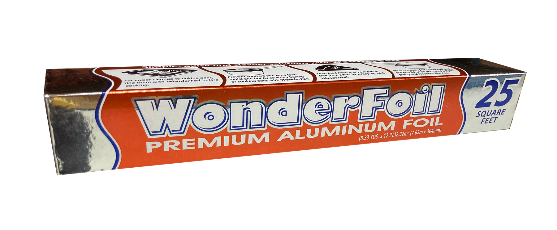 Wonderfoil Premium Aluminum Foil, 25 sq ft