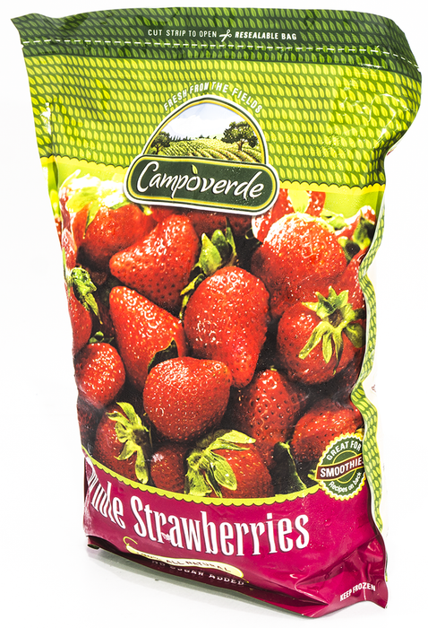 Campoverde Whole Strawberry, 100% Natural, No Sugar Added, 5 lbs