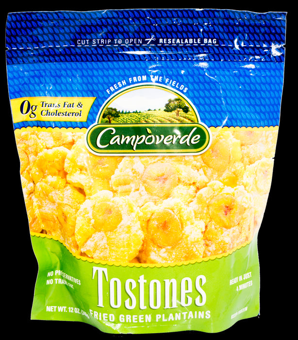 Campoverde Tostones Fried Green Plantains, 100% Natural, No Sugar Added, 12 oz