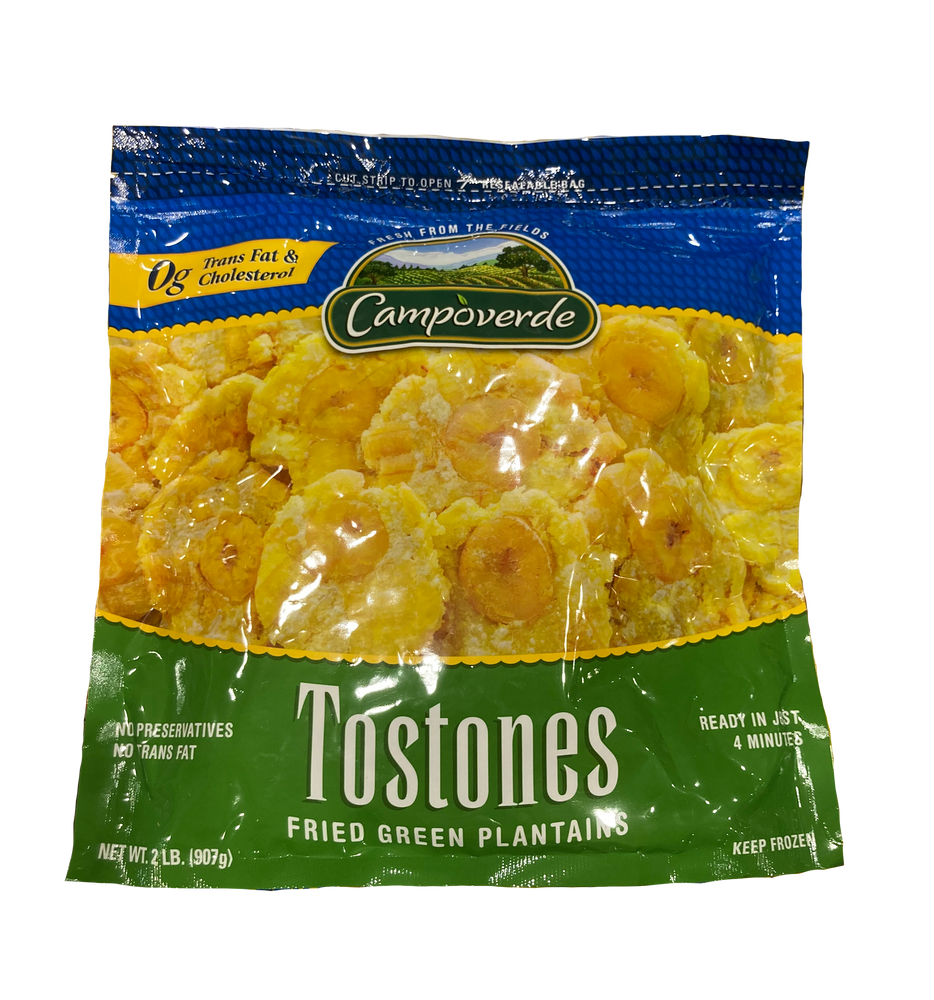Campoverde Tostones Fried Green Plantains, 100% Natural, No Sugar Added, 2 lbs