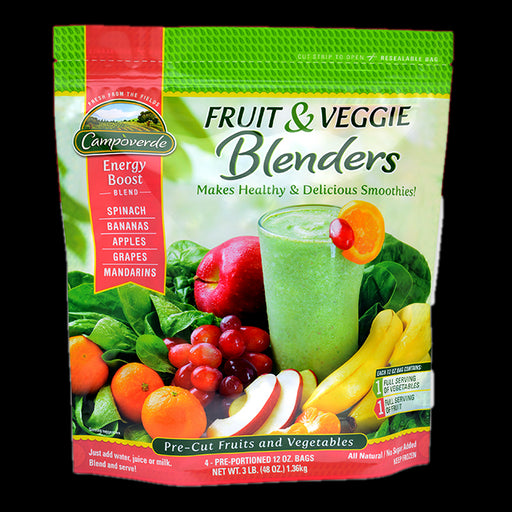 Campoverde Fruit & Veggie Blenders, Energy Boost, All Natural, No Sugar, 3 lbs