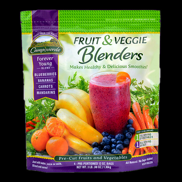 Campoverde Fruit & Veggie Blenders, Forever Young, All Natural, No Sugar, 3 lbs