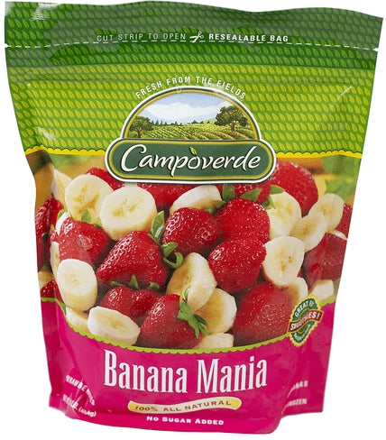 Campoverde Banana Mania Frozen Fruit Blend, 340 gr