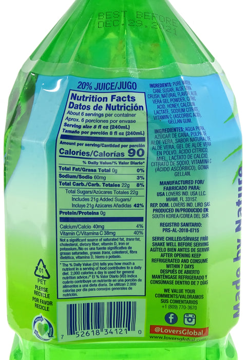 Lovers Aloe Vera Juice Drink 1.5L