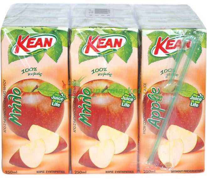 Kean Apple Juice, Value Pack, 9 x 250 ml