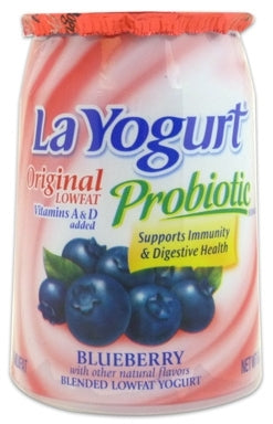 La Yogurt Probiotic Blueberry Original Blended Low-Fat Yogurt, 6 oz